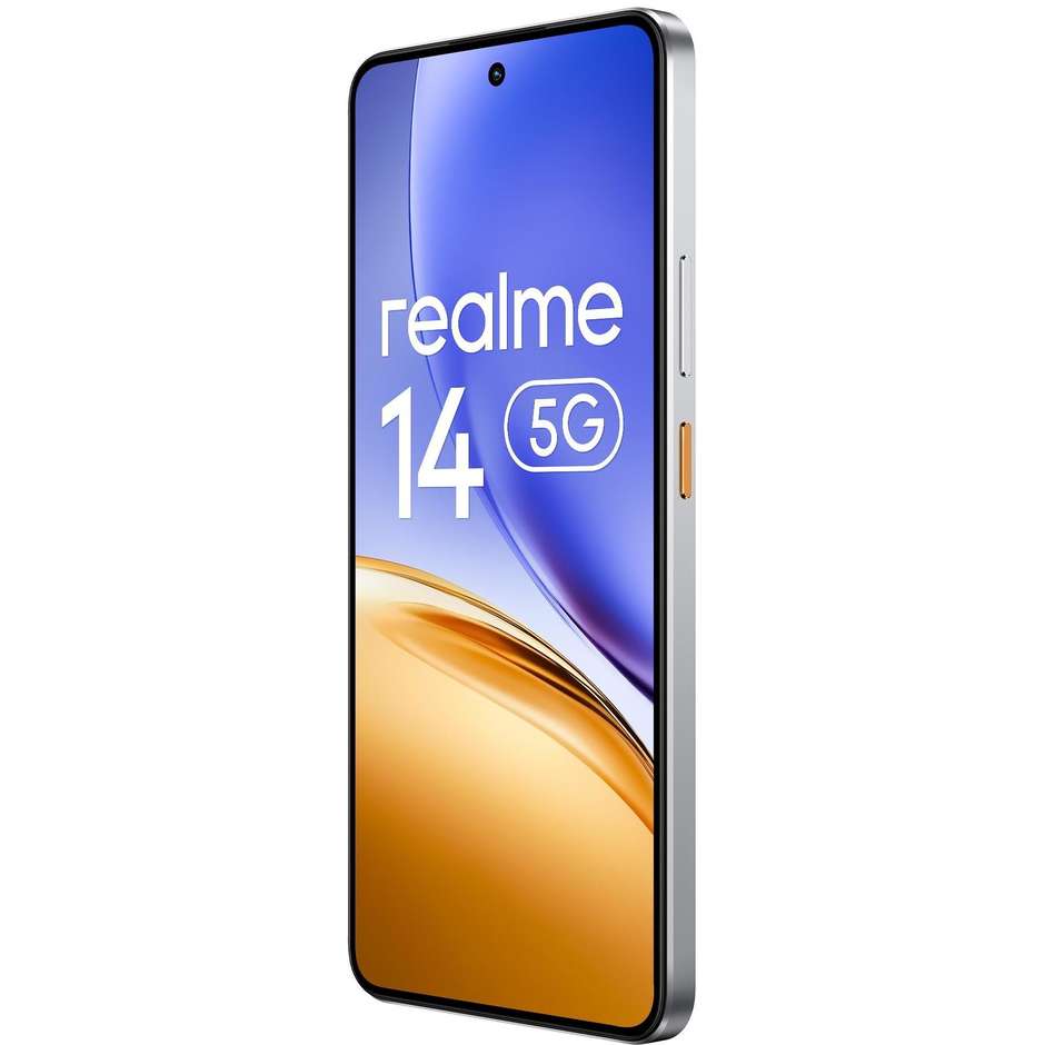 Realme 14 Smartphone 5G 6.67" Ram 12 GB Memoria 256 GB Android 15 Colore Argento