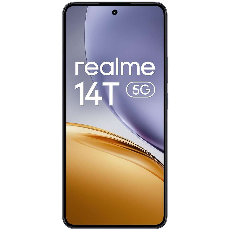 Realme 14T Smartphone 5G 6.67" Ram 8 GB Memoria 256 GB Android 15 Colore Nero