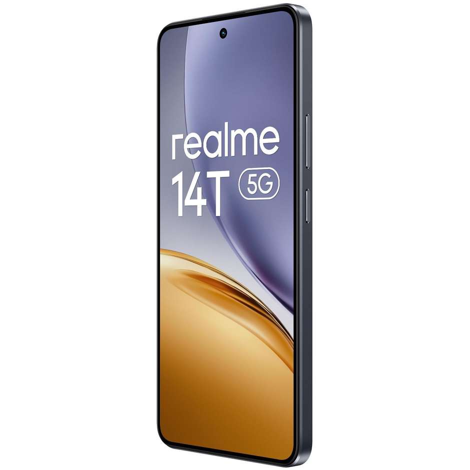 Realme 14T Smartphone 5G 6.67" Ram 8 GB Memoria 256 GB Android 15 Colore Nero