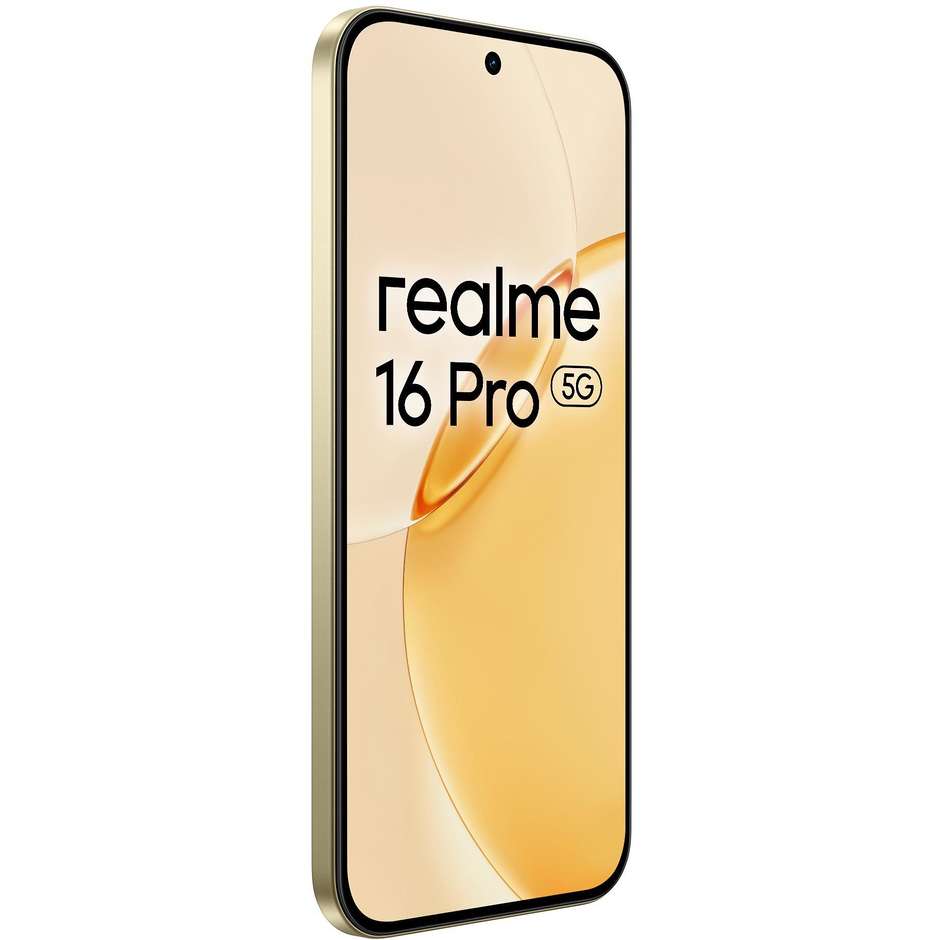 Realme 16 Pro Smartphone 5G 17,2 cm (6.78") AMOLED 120Hz 8 GB 256 GB 50 MP OIS Oro (Gold)