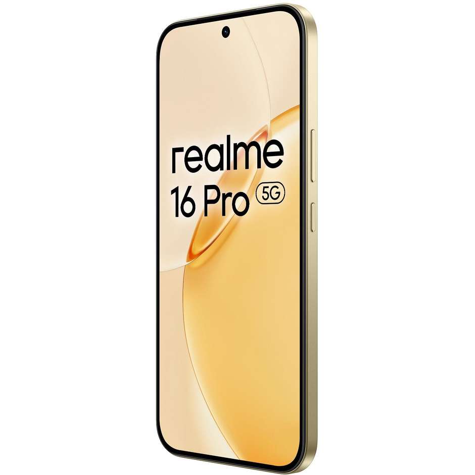Realme 16 Pro Smartphone 5G 17,2 cm (6.78") AMOLED 120Hz 8 GB 256 GB 50 MP OIS Oro (Gold)