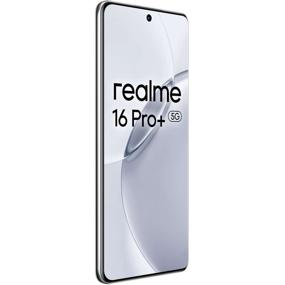 Realme 16 Pro+ Smartphone 5G 17,2 cm (6.78") Curved AMOLED 120Hz 12 GB 512 GB 200 MP OIS Grigio (Master Grey)