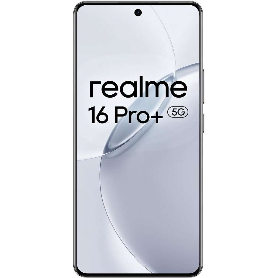 Realme 16 Pro+ Smartphone 5G 17,2 cm (6.78") Curved AMOLED 120Hz 12 GB 512 GB 200 MP OIS Grigio (Master Grey)
