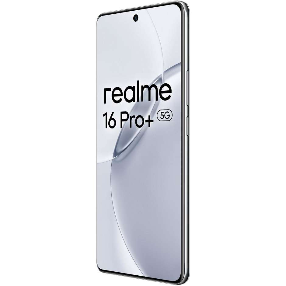 Realme 16 Pro+ Smartphone 5G 17,2 cm (6.78") Curved AMOLED 120Hz 12 GB 512 GB 200 MP OIS Grigio (Master Grey)
