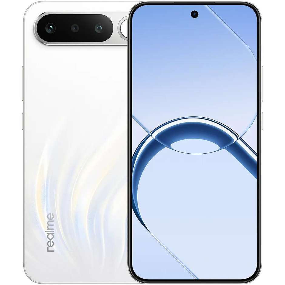 Realme 16 Smartphone 5G 17,2 cm (6.78") AMOLED 120Hz 8 GB 256 GB 50 MP AI Bianco (Air White)