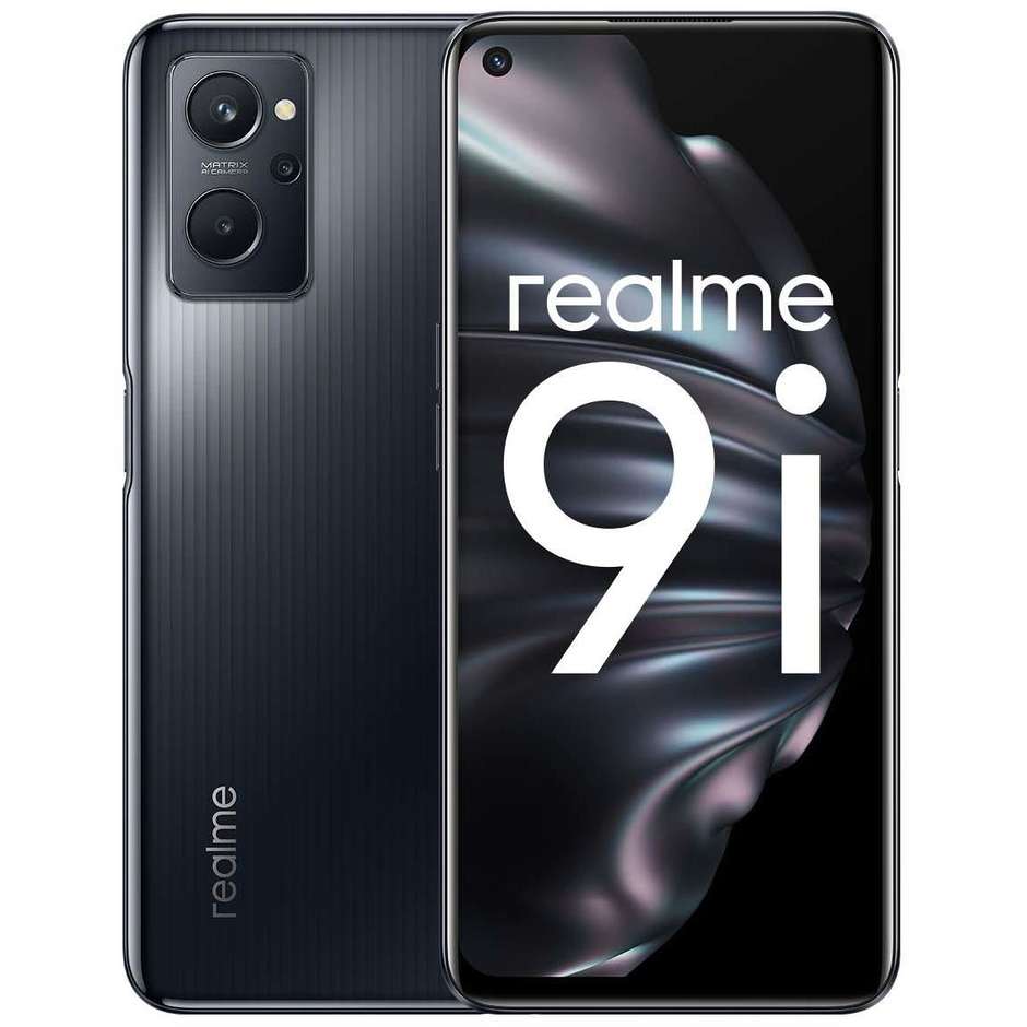 Realme 9i Smartphone 6.6" FHD+ Ram 4 Gb Memoria 128 Gb Android colore Prism Black