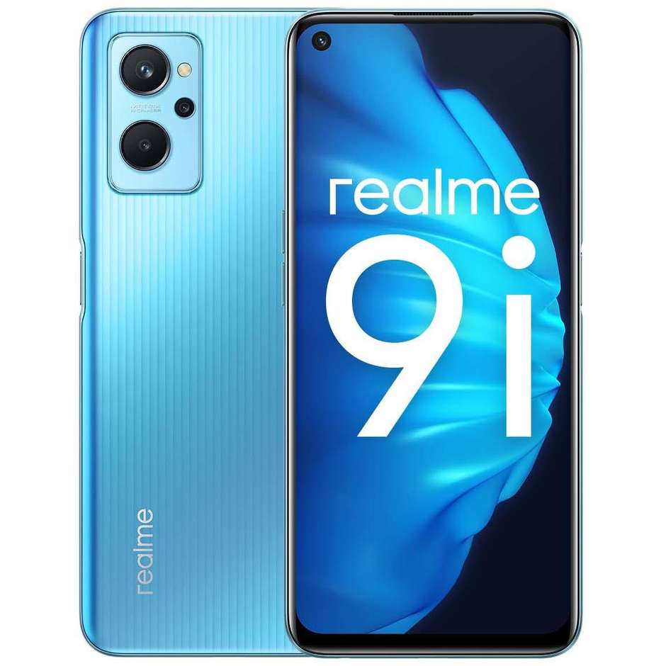 Realme 9i Smartphone 6.6" FHD+ Ram 4 Gb Memoria 128 Gb Android colore Prism Blue