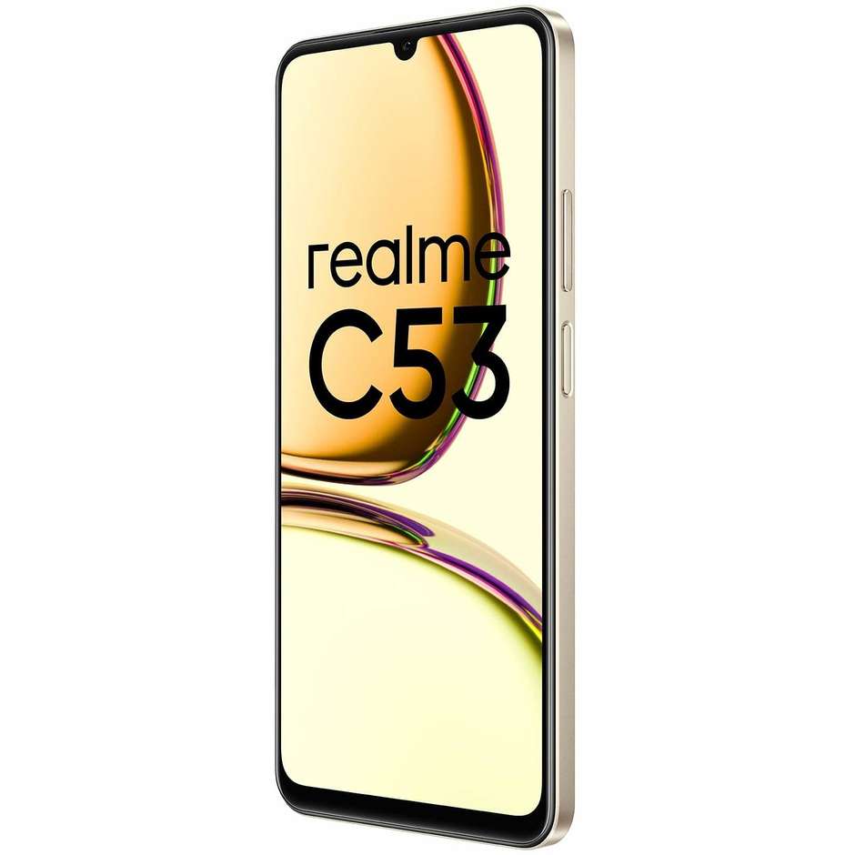 Realme C 53 Smartphone 6.74" Ram 6 GB Memoria 128 GB Android 13 Colore Oro