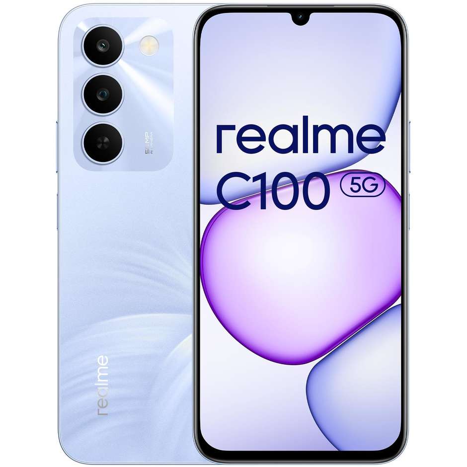 Realme C100 Smartphone 5G 17,2 cm (6.8") 144Hz 4 GB 128 GB 50 MP AI 5000 mAh Viola (Purple)