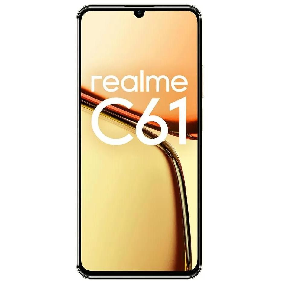 Realme C61 Smartphone 6,7" Ram 6 Gb Memoria 256 Gb Android 14 Colore Oro