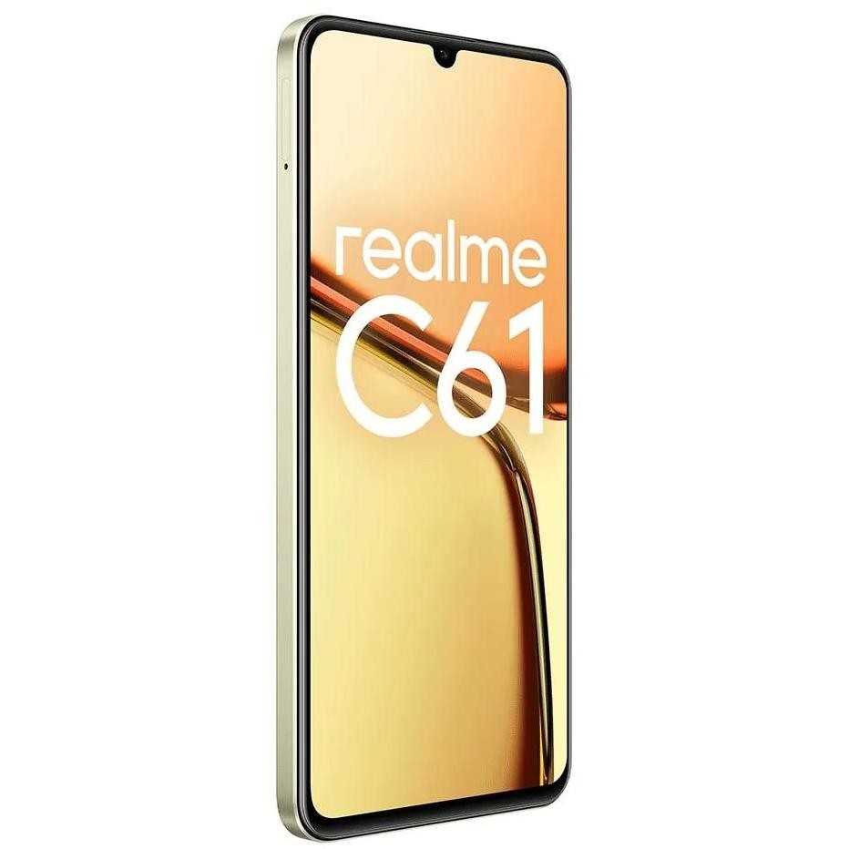 Realme C61 Smartphone 6,7" Ram 6 Gb Memoria 256 Gb Android 14 Colore Oro