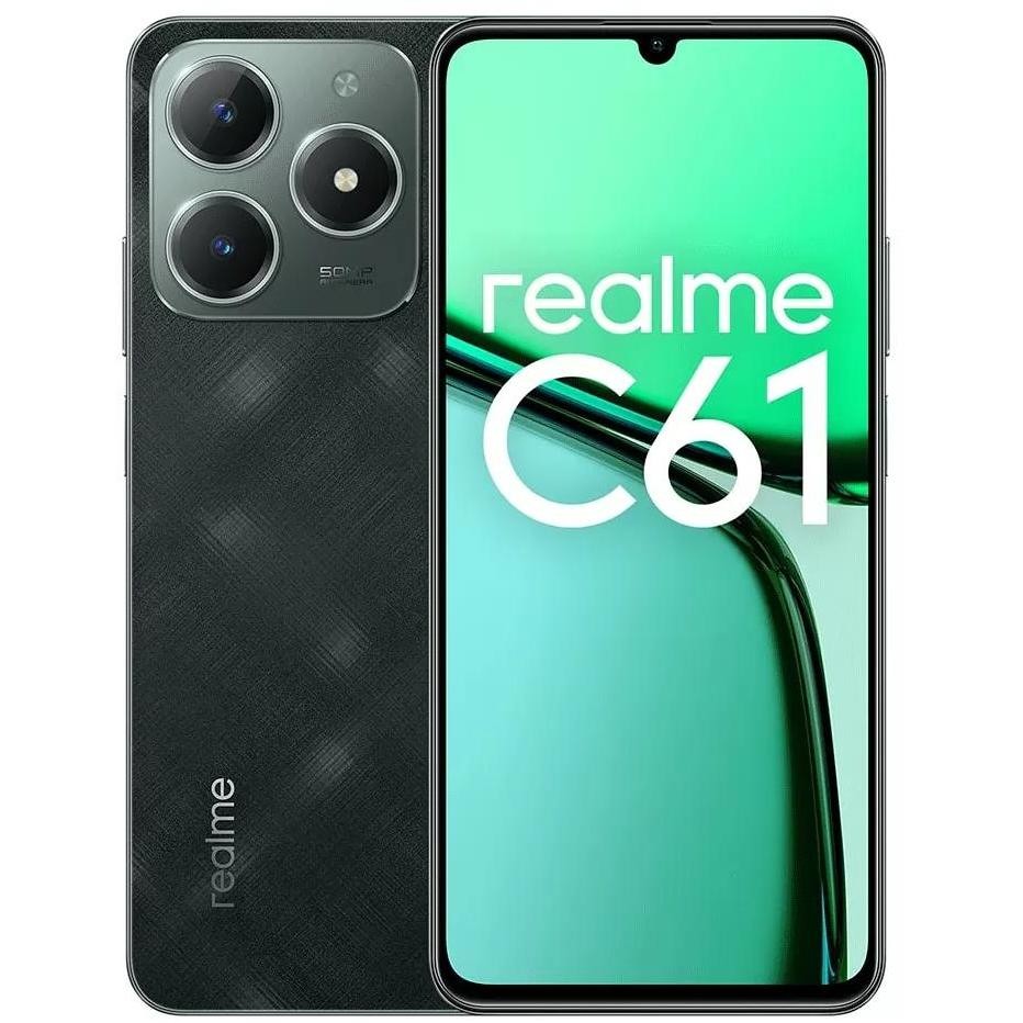 Realme C61 Smartphone 6,7" Ram 6 Gb Memoria 256 Gb Android 14 Colore Verde