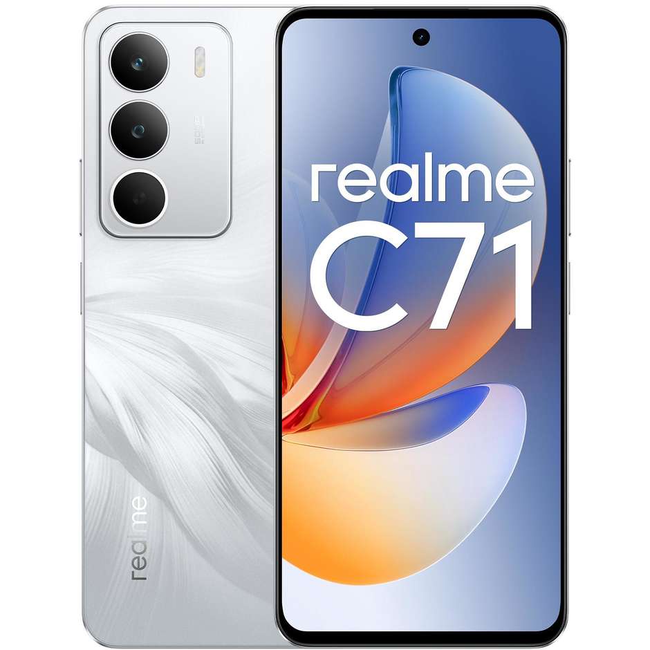 Realme C71 Smartphone 6.67" Ram 8 GB Memoria 256 GB Colore Bianco