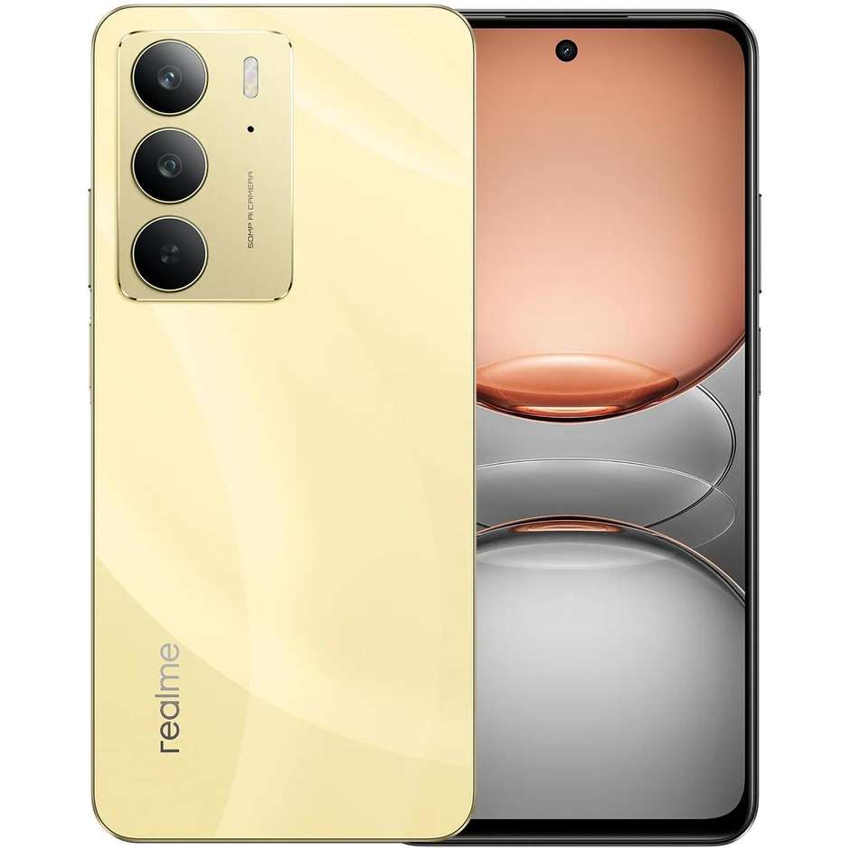 Realme C75 Smartphone 6.72" Ram 8 GB Memoria 256 GB Android 14 Colore Oro