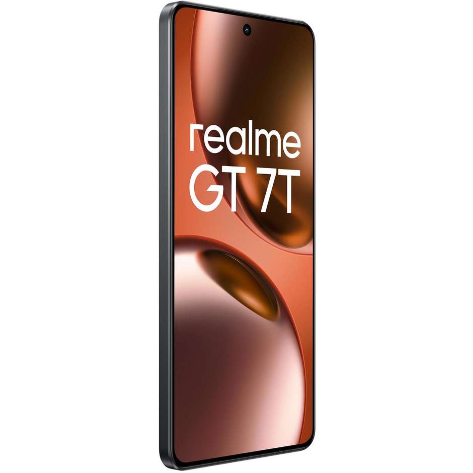 Realme GT 7T Smartphone 5G 6.8" Ram 12 GB Memoria 512 GB Android 15 Colore Nero
