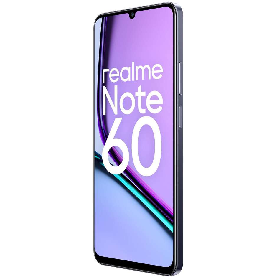 Realme Note 60 Smartphone 4G 6.74" Ram 4 GB Memoria 128 GB Android 14 Colore Nero