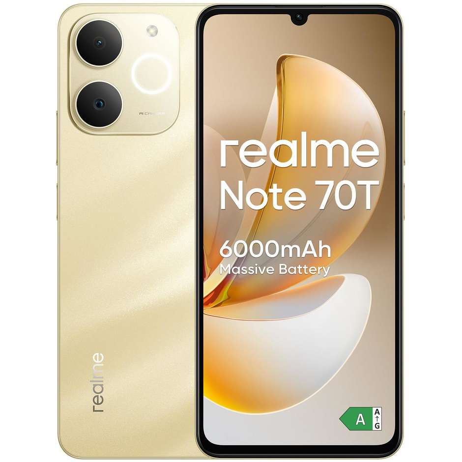 realme Note 70T Special Edition 4G 4 GB/128 GB Beach Gold con TechLife Buds