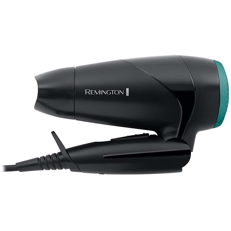 Remington On The Go D1500 Asciugacapelli da Viaggio Pieghevole Bitensione 2000 W Nero