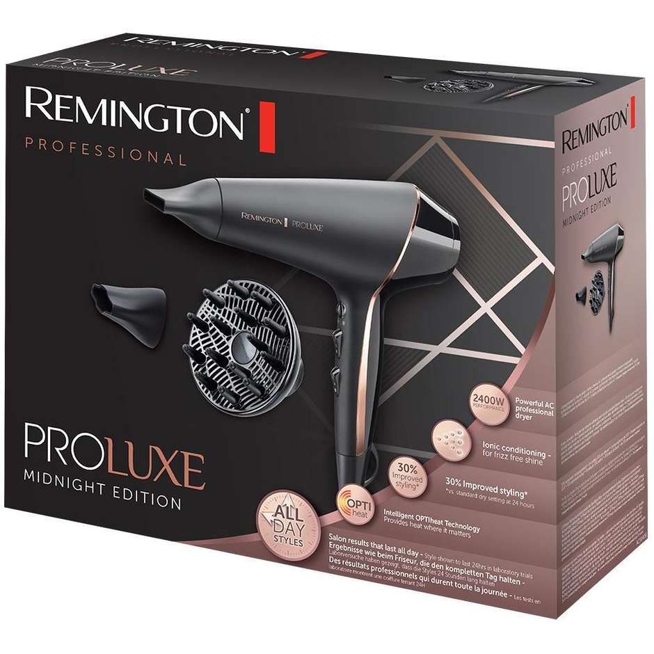 Remington PROLuxe Midnight Edition AC9140B asciugacapelli 2400 W