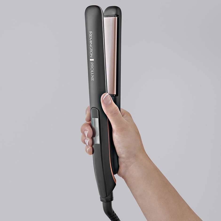 Remington PROluxe Midnight S9100B Piastra per Capelli con Tecnologia Intelligente OPTIheat 230 °C Nero