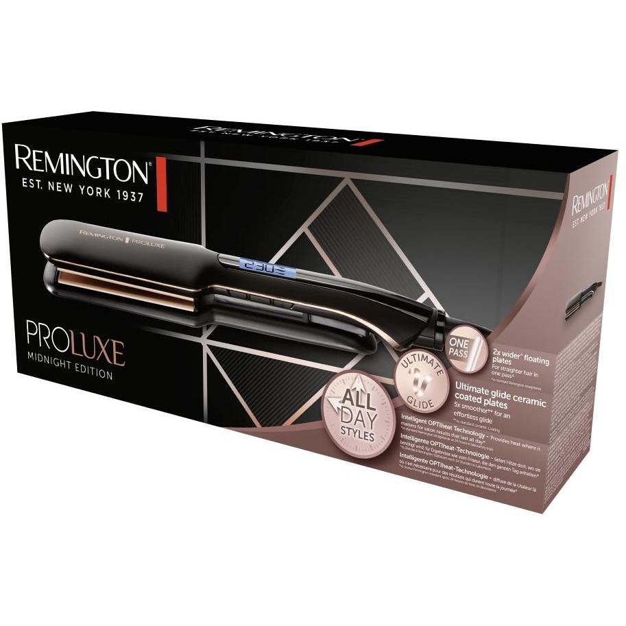 Remington PROluxe S9150B Piastra per Capelli con Tecnologia Termica Intelligente 230°C Nero e Bronzo