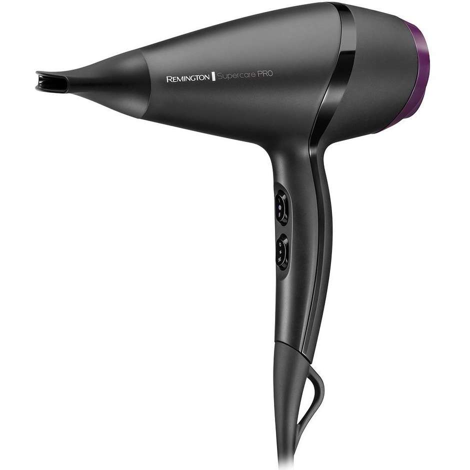 Remington Supercare Pro AC7100 Asciugacapelli Professionale AC 2100 W con Impostazione Supercare Nero