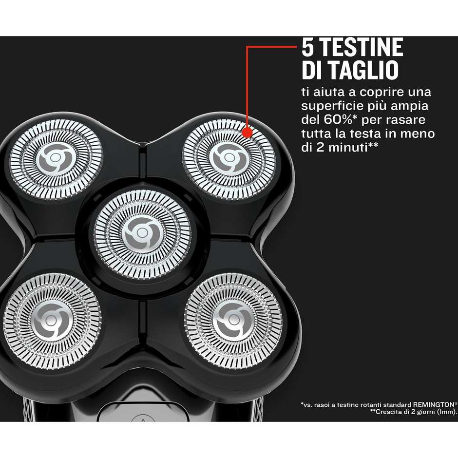 Remington Ultimate Series RX5 XR1500 Rasoio Elettrico Testa 5 Testine Waterproof