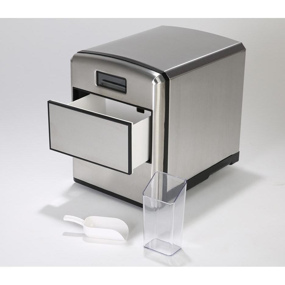 RGV Mojito Ice Fabbricatore di Ghiaccio Portatile 150W Produzione 15 kg/24h Display LCD Touch Acciaio Inox