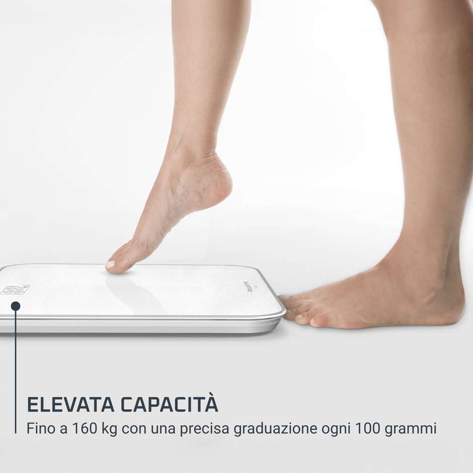 Rowenta Classic 2.0 BS1901V0 bilancia elettronica bianca 180 kg con schermo LED