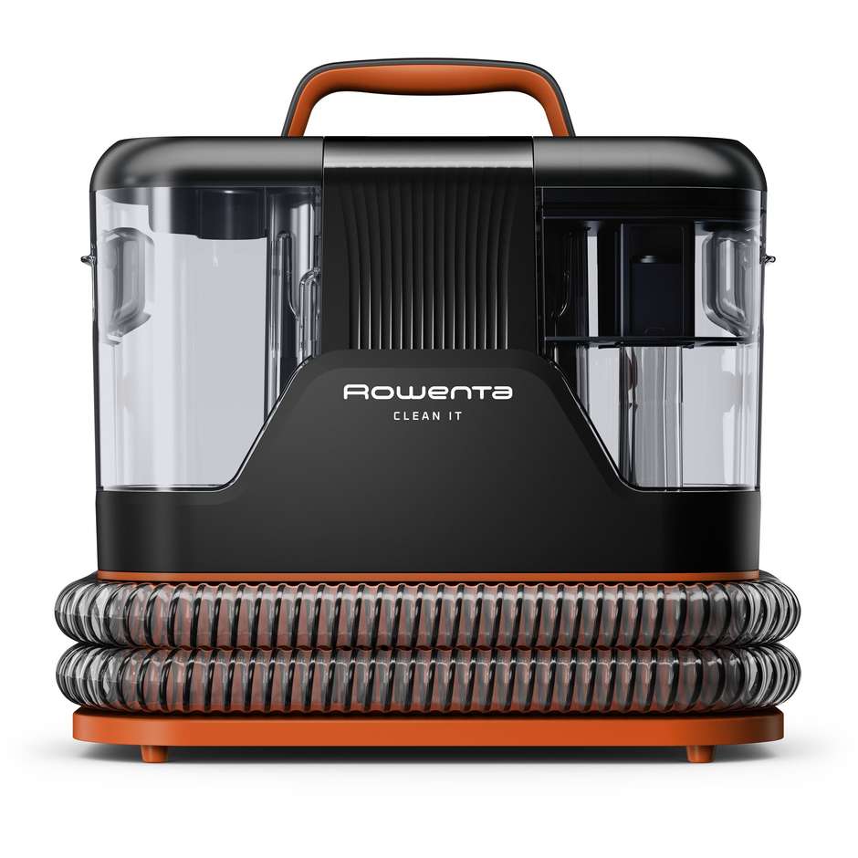 Rowenta Clean It IN5011F0 Aspirapolvere a traino 1,5 L Bagnato Potenza 400 W Senza sacchetto Colore Nero, Marrone