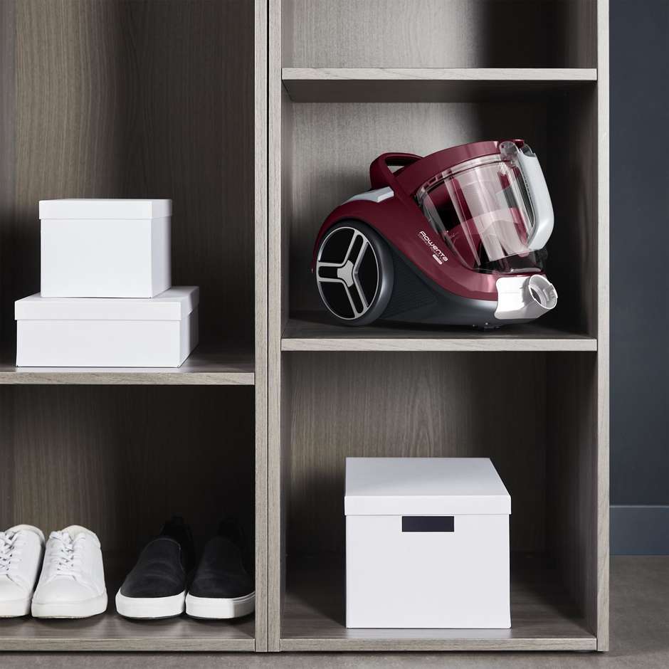 Rowenta Compact Power XXL RO4B63 Aspirapolvere Capacitàa 2,5 L a cilindro Secco Potenza 900 W Senza sacchetto Colore Rosso