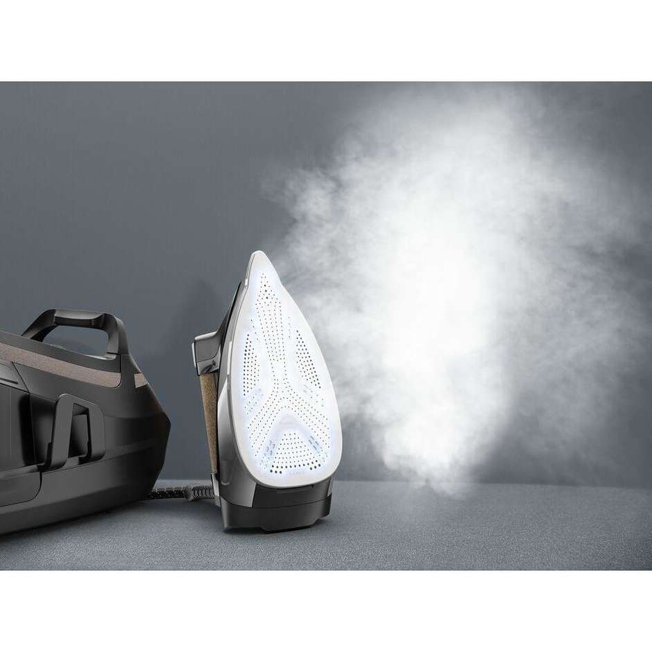 Rowenta Eco Steam Pro DG9661 Ferro con Caldaia 8 Bar 2800 W Colpo Vapore 600 g/min Beige/Nero