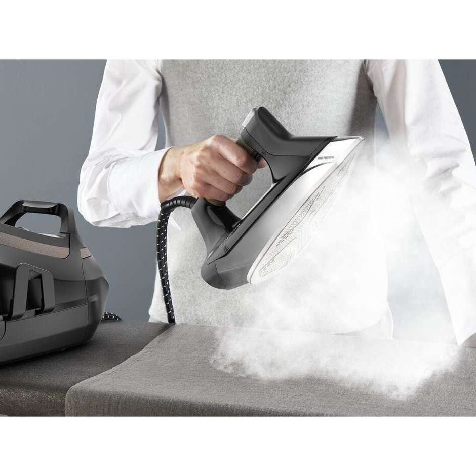 Rowenta Eco Steam Pro DG9661 Ferro con Caldaia ad Alta Pressione 8 Bar 2800 W Colpo Vapore 600 g/min Beige e Nero