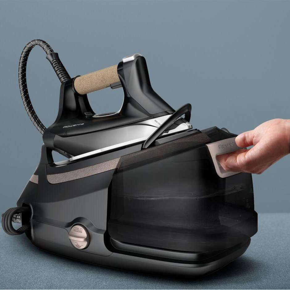 Rowenta Eco Steam Pro DG9661 Ferro con Caldaia Ecologica Alta Pressione 2800 W 7,6 Bar 1,3 L Beige e Nero