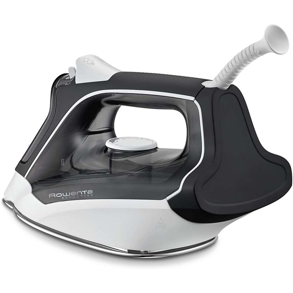 Rowenta Effective 2 DX1530 Ferro da Stiro a Vapore Piastra Inox 2000 W Bianco e Blu