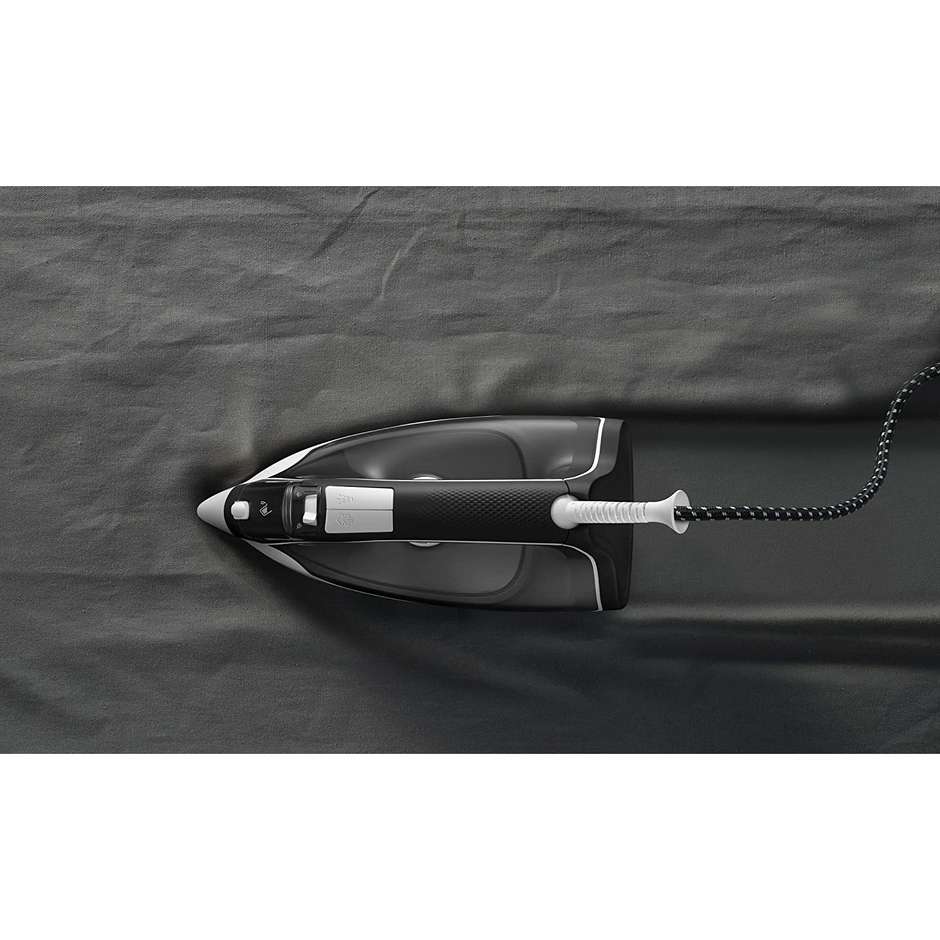 Rowenta Effective 2 DX1530 Ferro da Stiro a Vapore Piastra Inox 2000 W Bianco e Blu