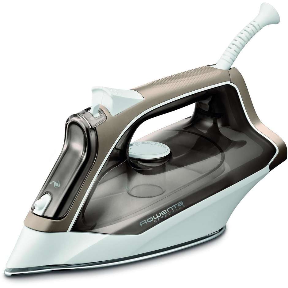 Rowenta Effective DX1635 Ferro da Stiro a Vapore Piastra Inox 2400 W Nero e Fucsia