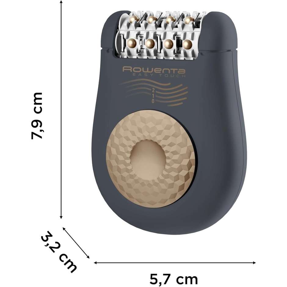 Rowenta EP1116 Easy Touch Epilatore Elettrico 24 Pinzette 2 Velocità Nero