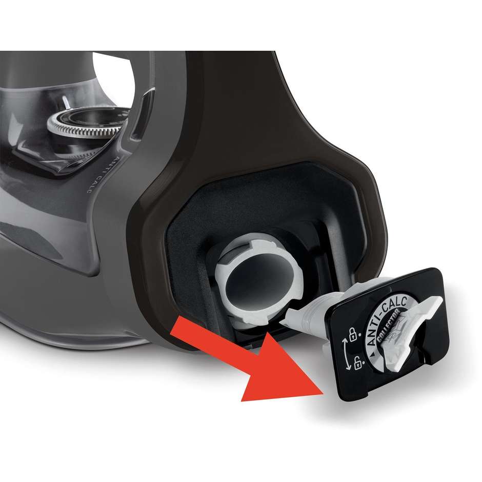 Rowenta Expertis Anticalcare DW7025 Ferro da Stiro a Vapore Piastra Microsteam 400 2700 W Nero e Blu