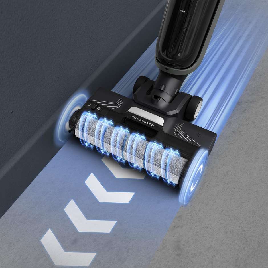 Rowenta GZ5035WO Pulitore a Vapore Igienizzante Multisuperficie Nero