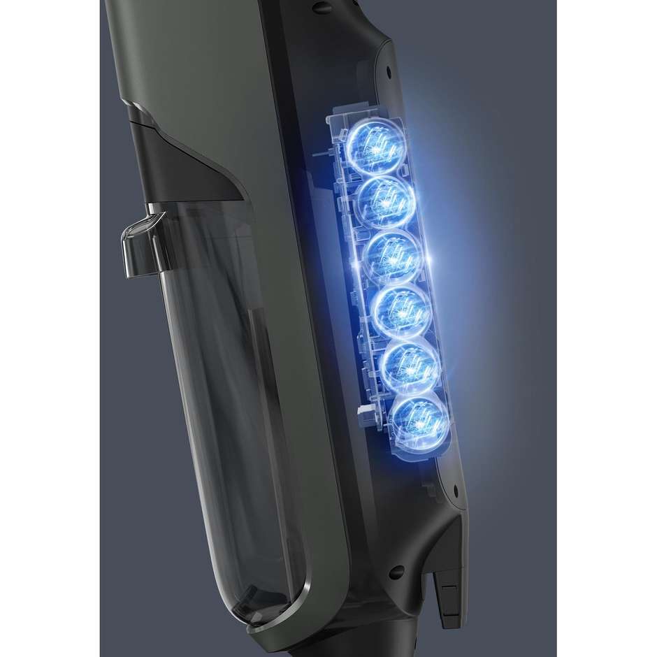 Rowenta GZ5035WO Pulitore a Vapore Igienizzante Multisuperficie Nero