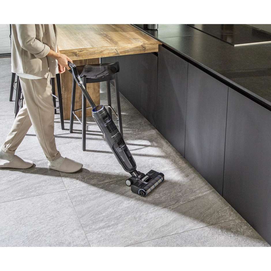 Rowenta GZ5035WO Pulitore a Vapore Igienizzante Multisuperficie Nero