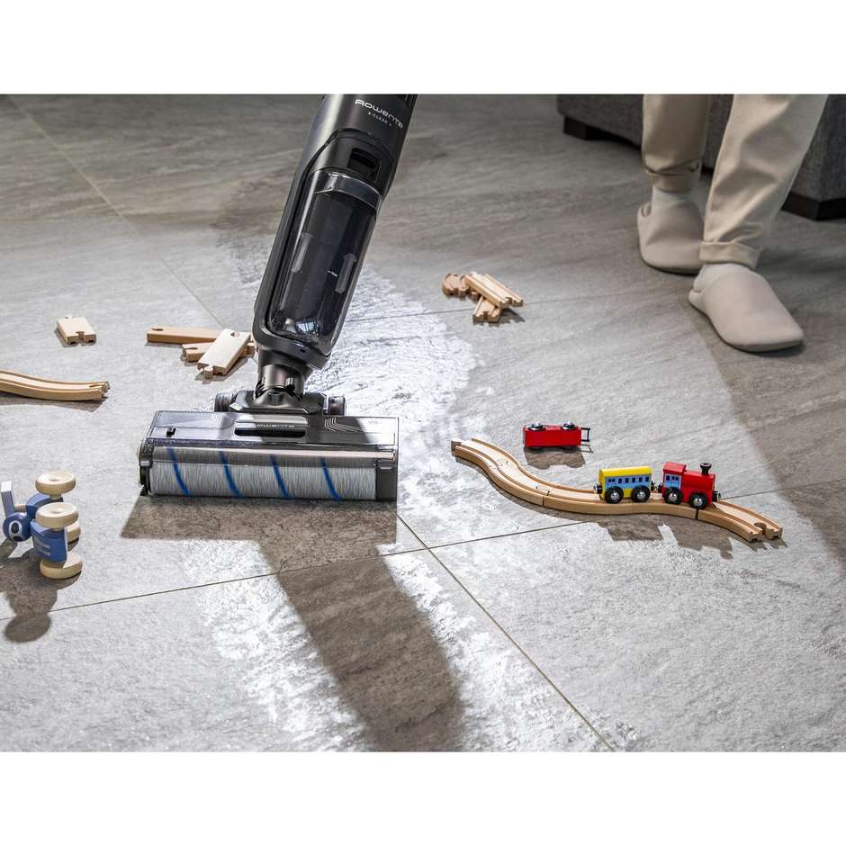 Rowenta GZ5035WO X-Clean 4 Lavapavimenti Senza Fili con Auto-Propulsione e Rilevazione Automatica dello Sporco Autonomia 50 min