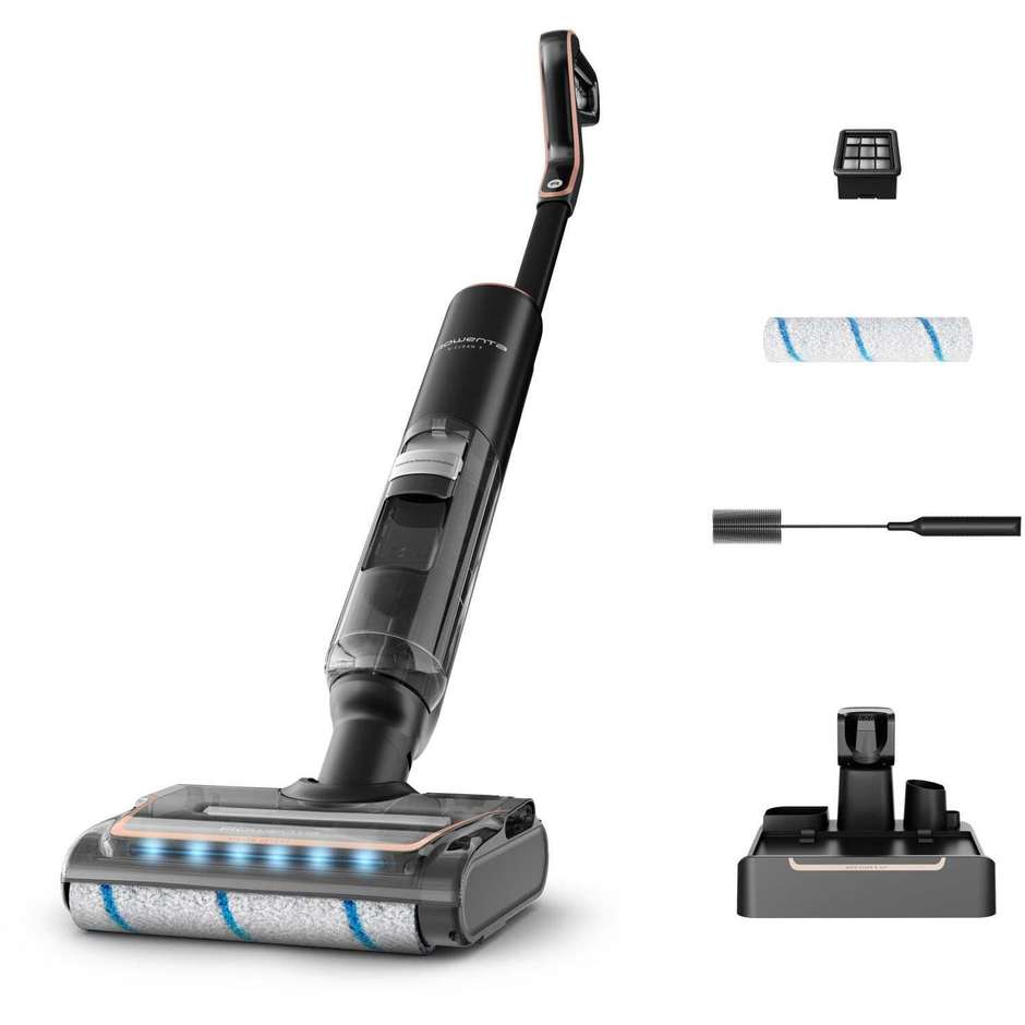 Rowenta GZ5736 Pulitore a Vapore Igienizzante Multisuperficie Nero