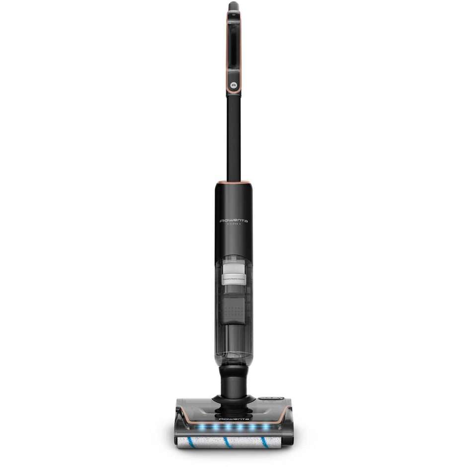 Rowenta GZ5736 X-Clean 7 Lavapavimenti Senza Fili Secco e Bagnato, Batteria 50 min, Nero