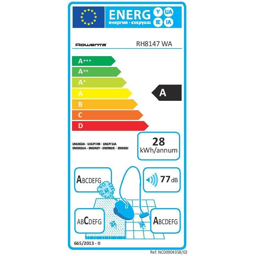 Rowenta Powerline Extreme RH8147WA scopa elettrica senza sacco 750 W
