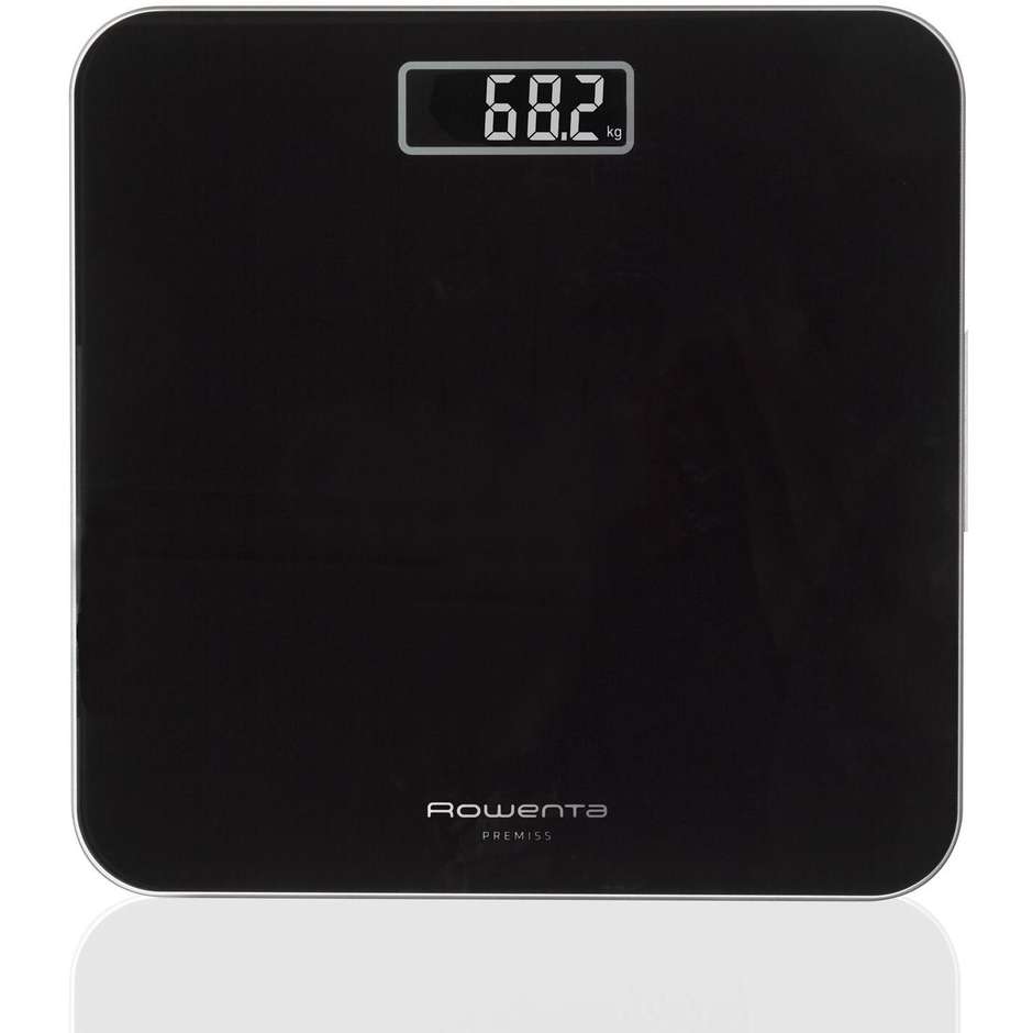 Rowenta Premiss 2.0 BS1800V0 bilancia elettronica nera 160 kg con display LCD