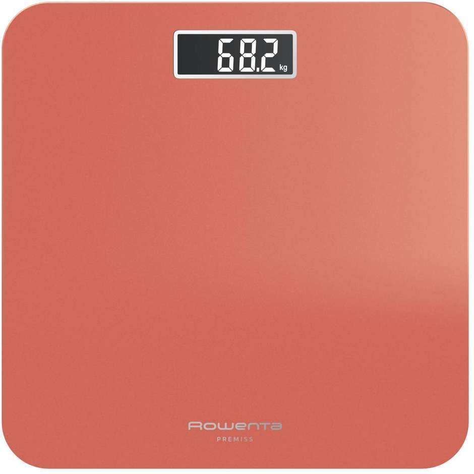 Rowenta Premiss 2.0 BS1803V0 bilancia elettronica 160 kg, display LCD e colore arancione