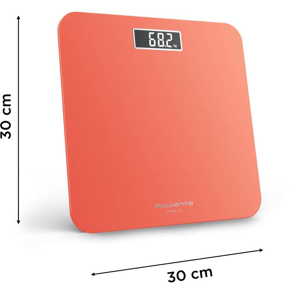 Rowenta Premiss BS1803V0 Bilancia pesapersone elettronica Colore Arancia