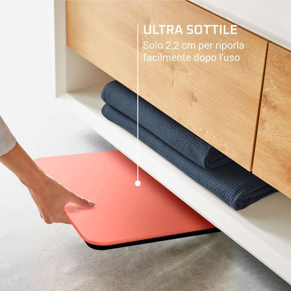 Rowenta Premiss BS1803V0 ​​Bilancia pesapersone elettronica Colore Arancia